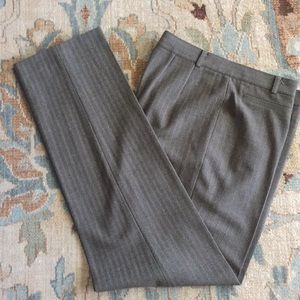 Rafaela olive green faint stripe pants size 6